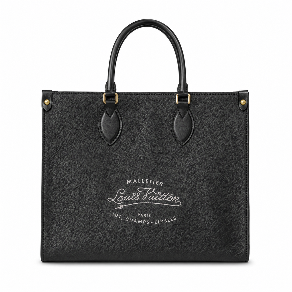 Louis Vuitton Black Logo Tote
