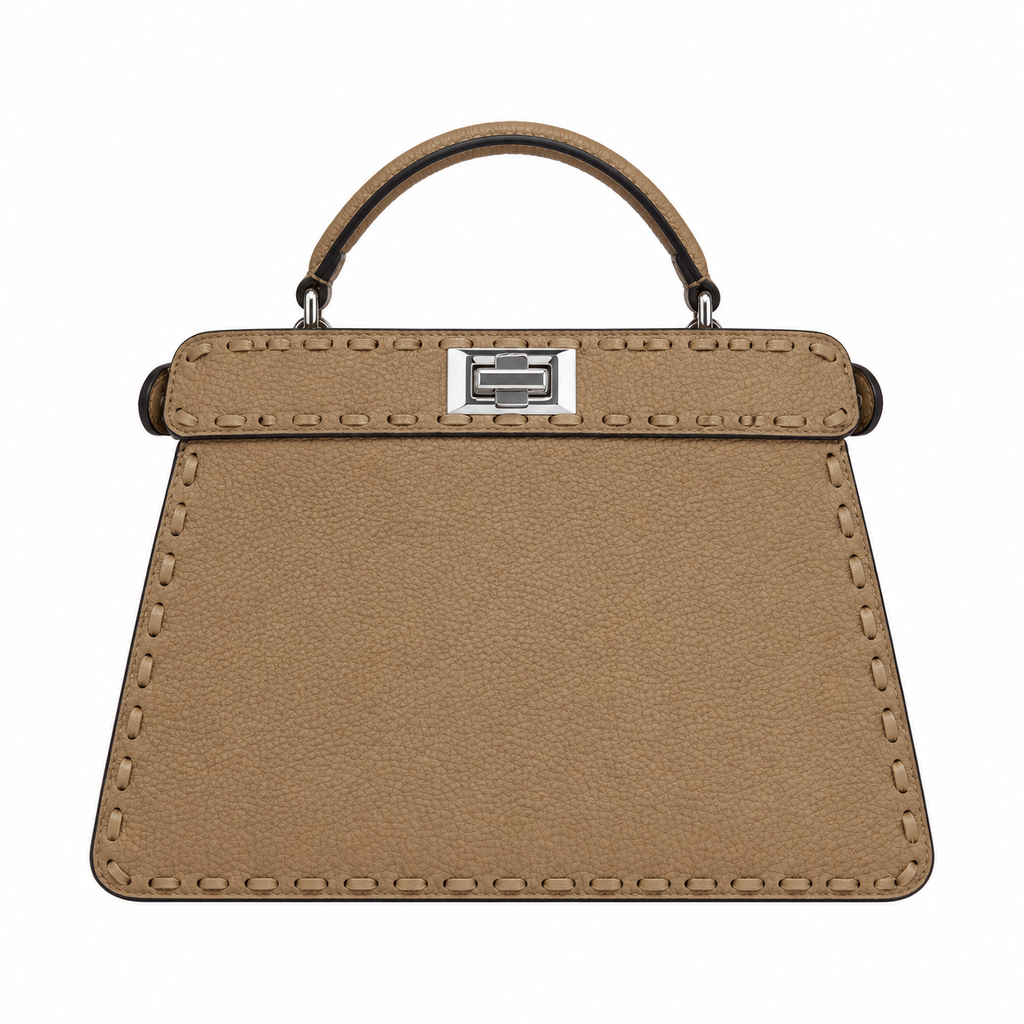 Fendi Mini Bucket Bag 20cm – FF Logo Leather Drawstring Bag