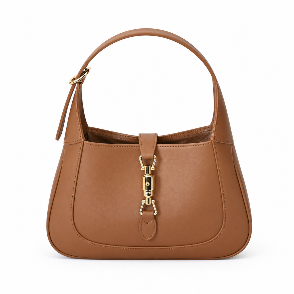 Gucci Jackie 1961 Small Hobo in Caramel Tan Polished Leather