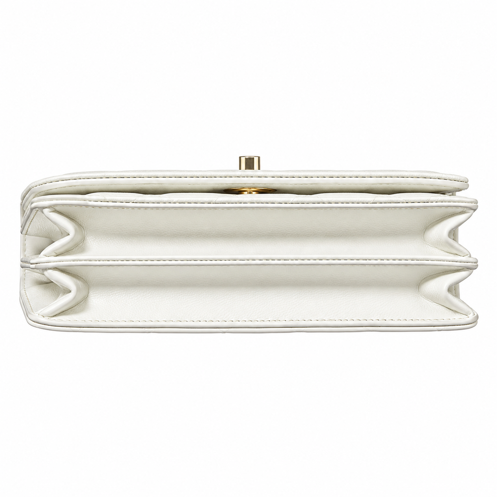 Chanel Quilted Leather Trim Mini Bag 18×11×6cm