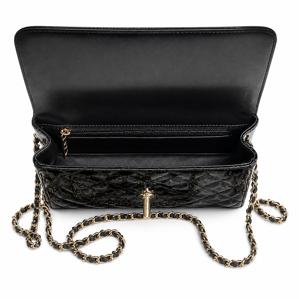 Chanel CC Quilted Small Flap Bag | Gold Hardware & Chain — 20cm
