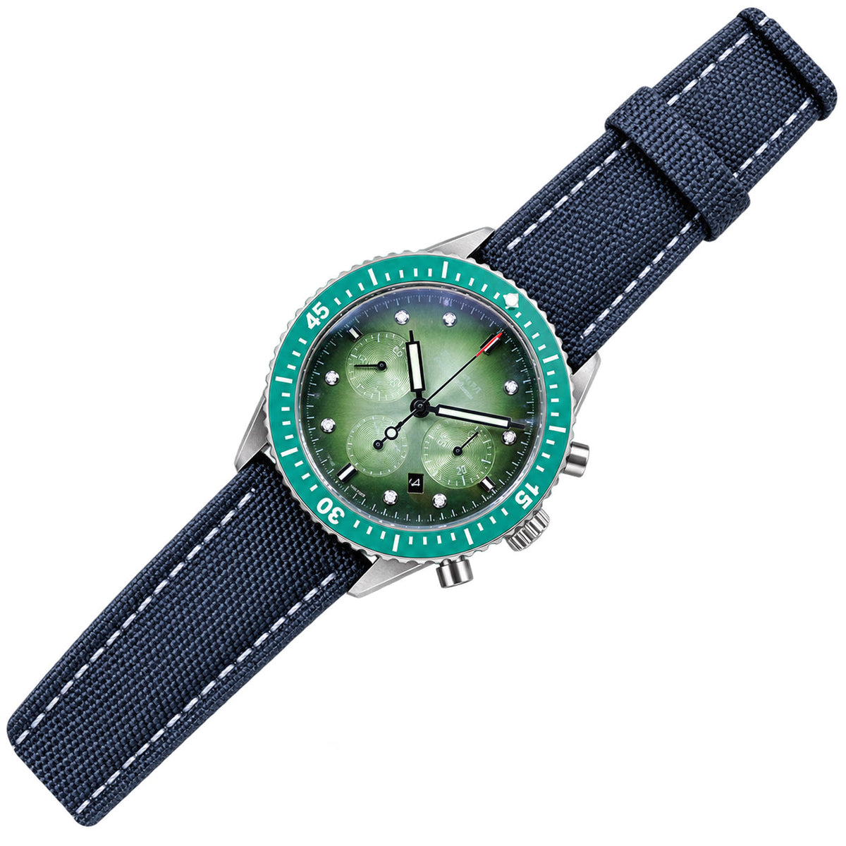Blancpain Fifty Fathoms Bathyscaphe Chronograph – Green Dial Steel Case Swiss Automatic