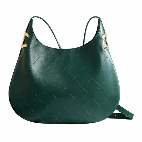 Chanel 31 Large Shopping Bag Forest Green Lambskin | Gold CC Bar & Crossbody Strap — 32cm