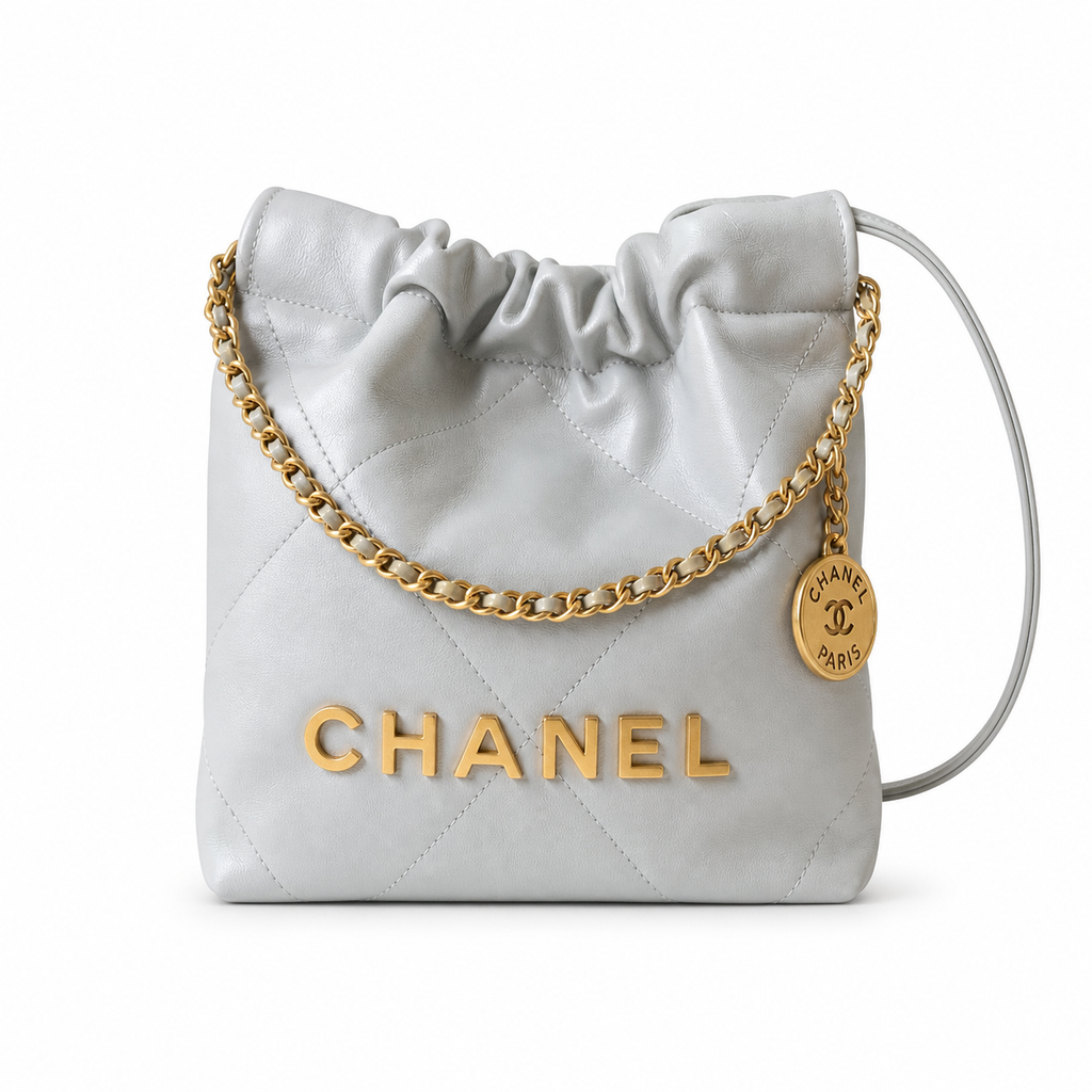 Chanel Classic Quilted Mini Tote Bag | CC Hardware Leather Chain Strap — 19x20cm