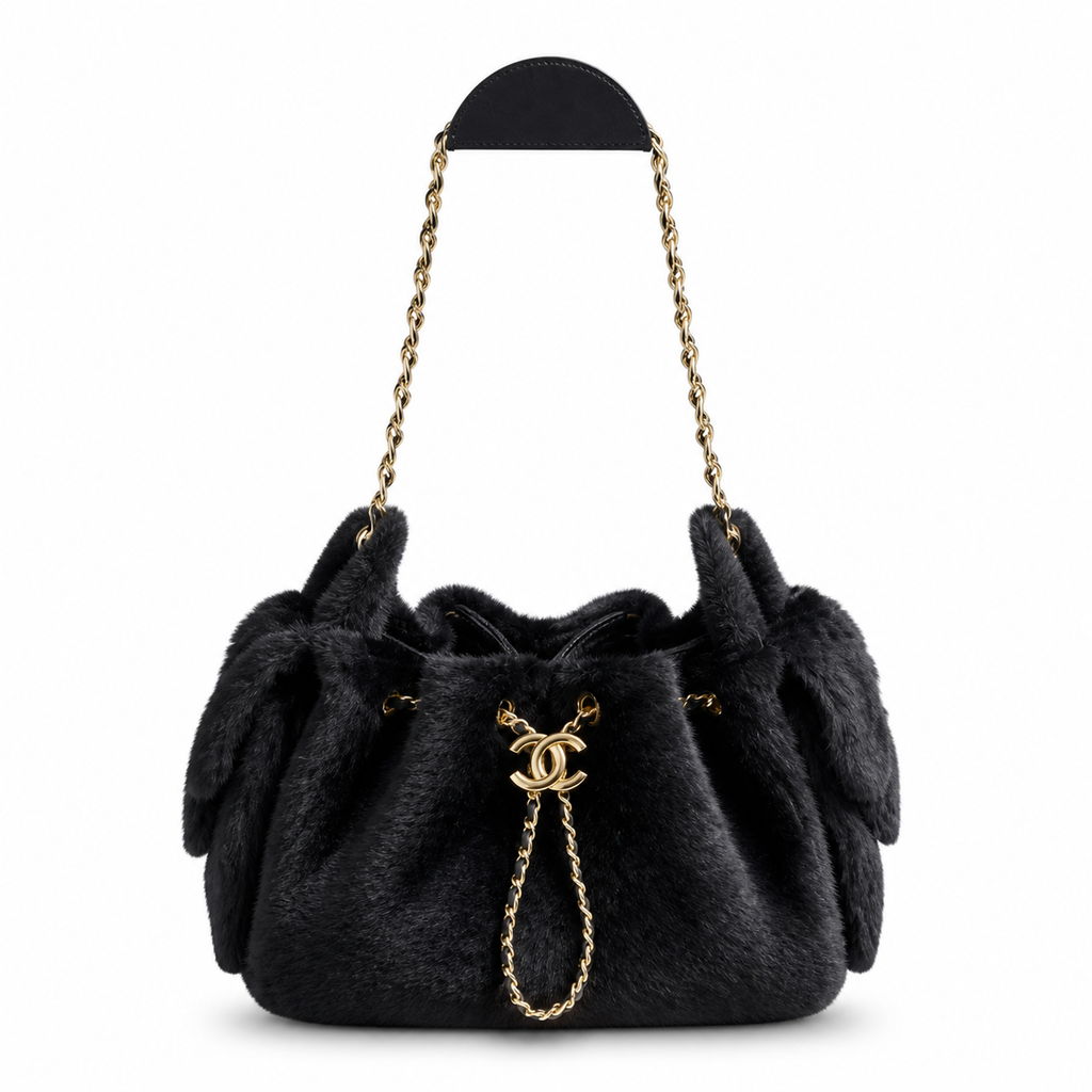 Chanel Classic Quilted Medium Top Handle Handbag | CC Turn-Lock Chain Strap — 20cm
