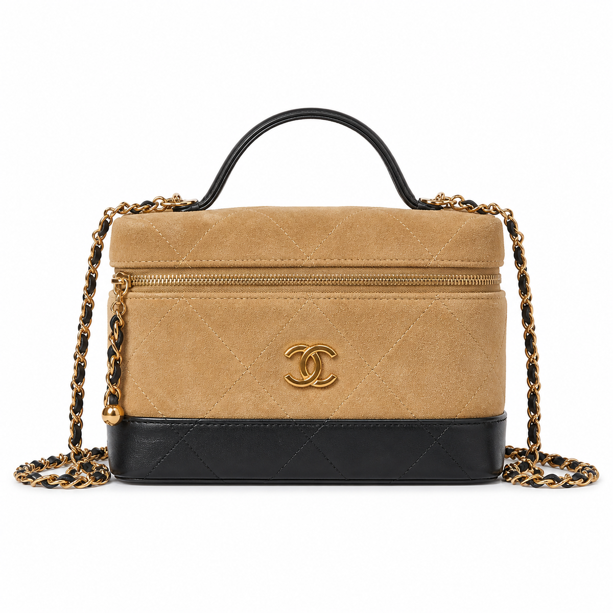 Chanel Classic Quilted Square Flap Bag | CC Hardware & Gold Chain — 19.5cm