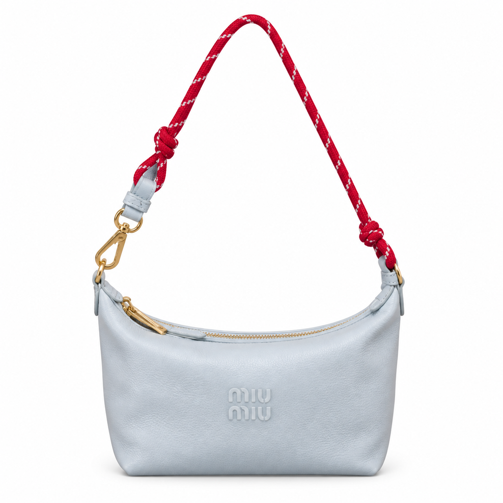 Miu Miu Leather Shoulder Bag 18.5 × 14 cm