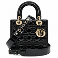 Dior Cannage Quilted Top Handle Shoulder Bag 20.5cm
