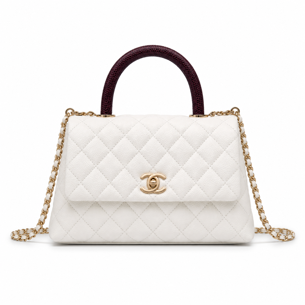 Chanel Classic Quilted Flap Bag | CC Turn-Lock Leather Chain Strap — 24cm
