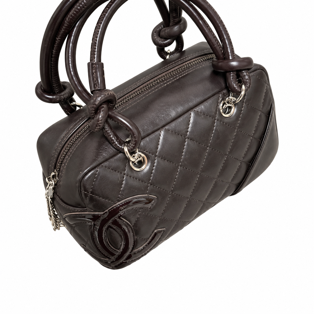 Chanel Compact Quilted Shoulder Bag 21cm