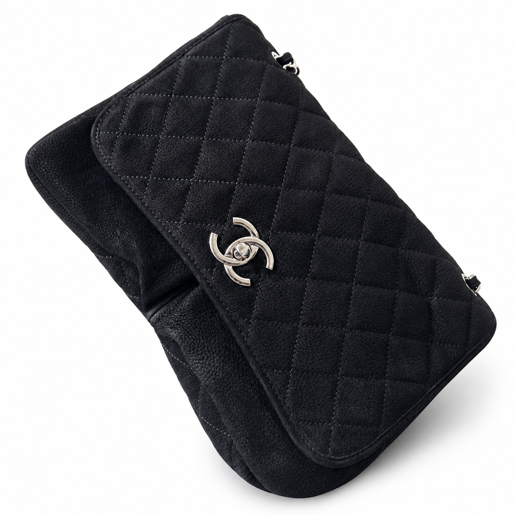 Chanel Classic Quilted Grand Flap Bag | CC Hardware & Gold Chain — 34cm