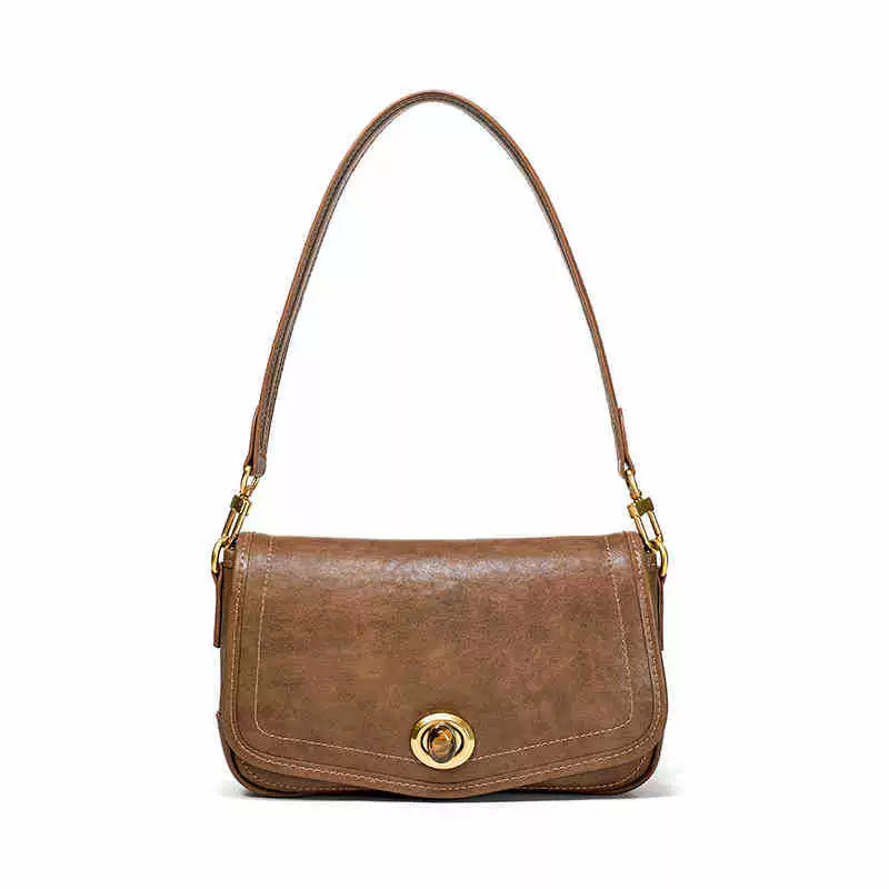 Women's Croc Embossed Shoulder Bag – Textured Exotic-Print Luxury Purse 27×15×9cm