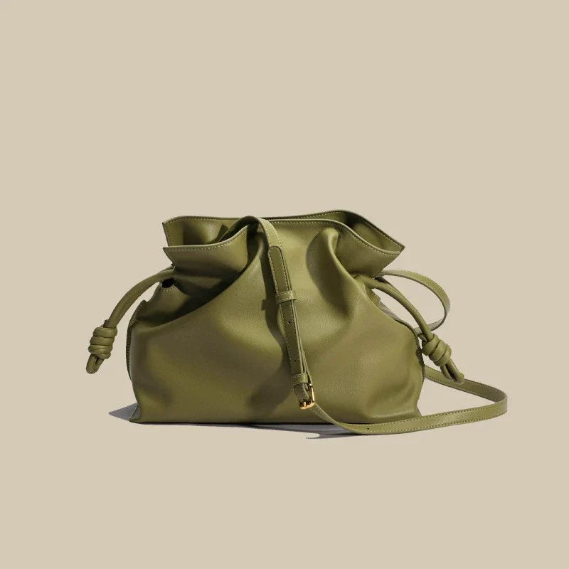 Women's Luxury Statement Top Handle Bag – Sculptural Premium Structured Purse 27×15×9cm